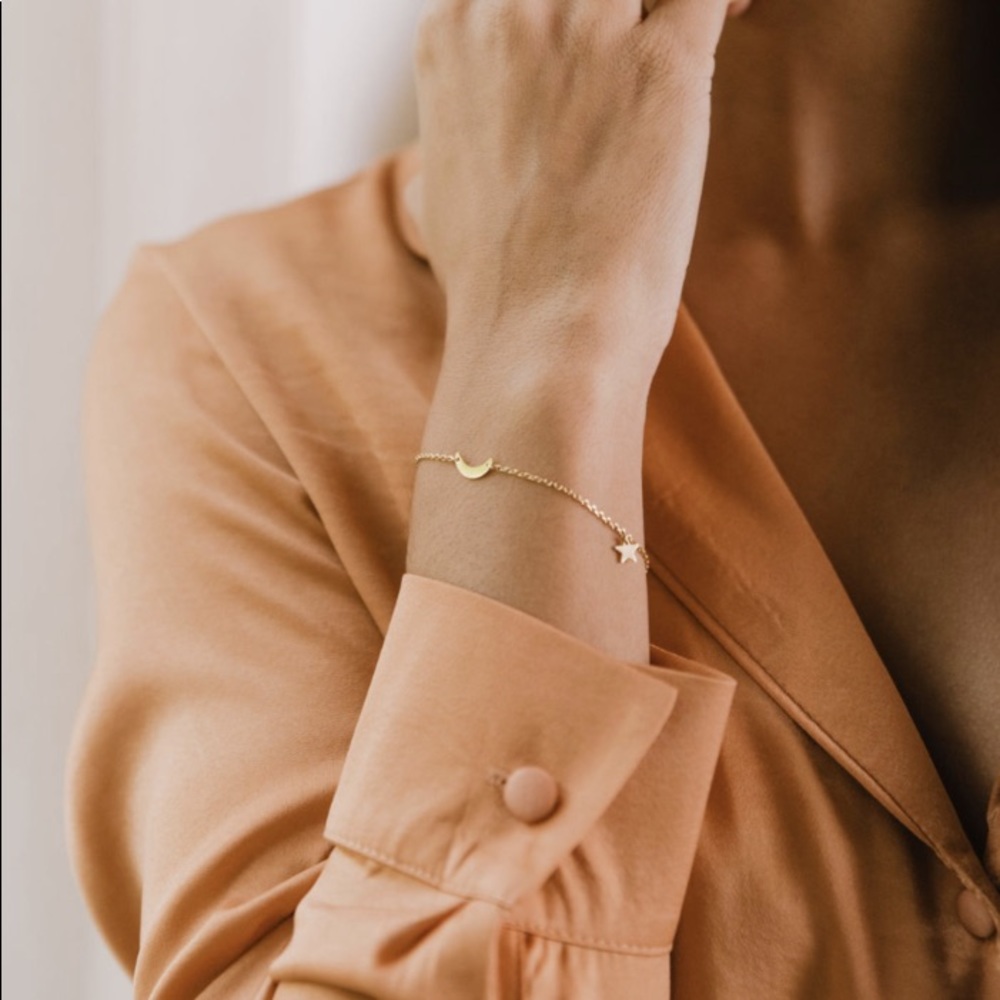 NWT ‘Moon & Stars’ Luxe Gold Bracelet